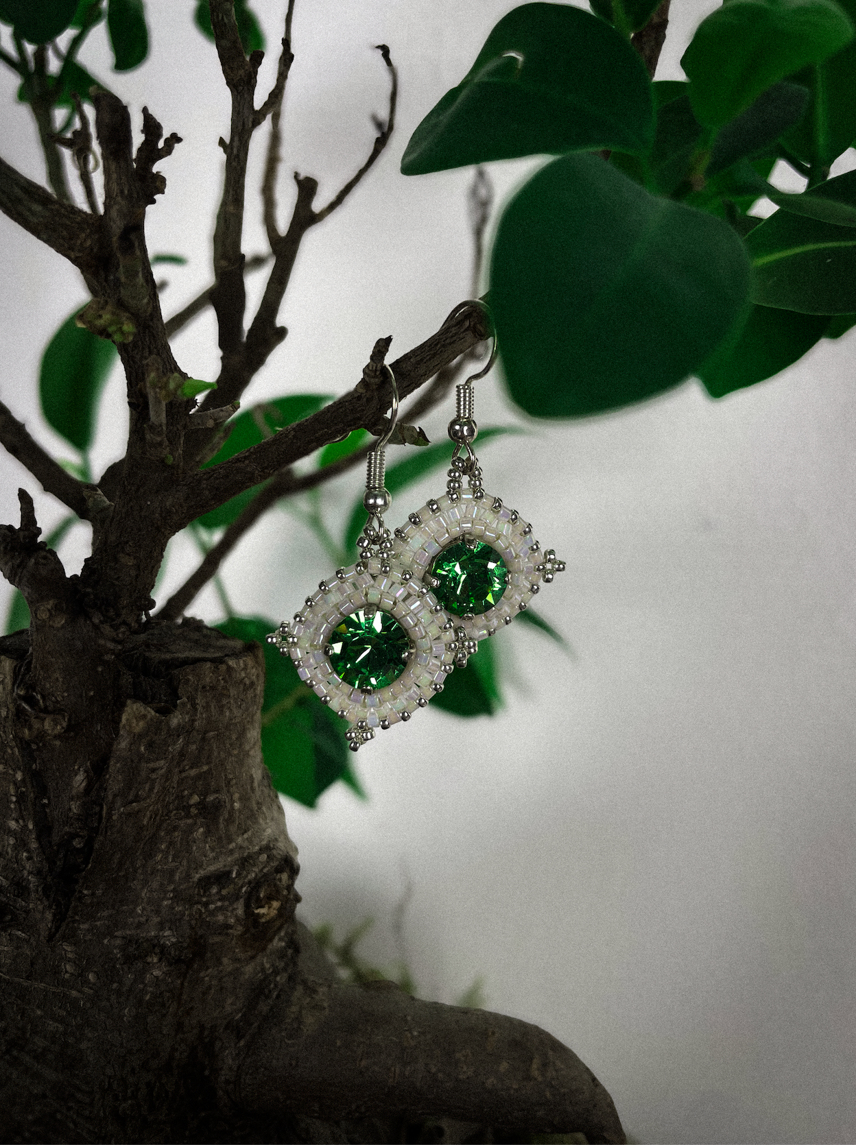 Boucles d'oreilles "Éclat Émeraude"