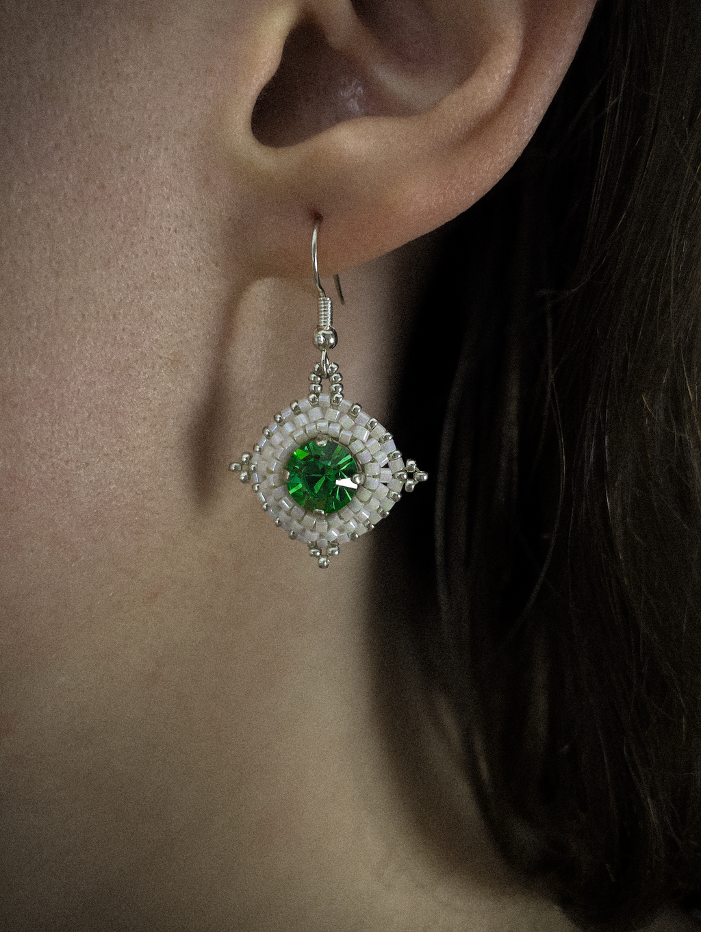 Boucles d'oreilles "Éclat Émeraude"